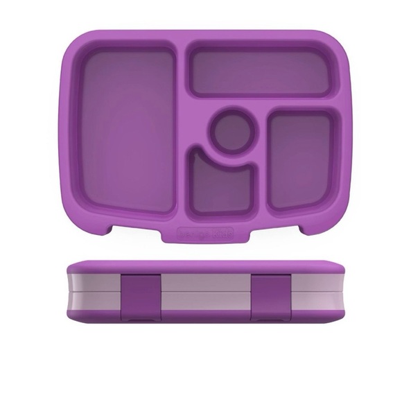 Bentgo Kids Bento Lunch Box School Leak Proof Drop Proof 5 Compartments Purple - Picture 3 of 5